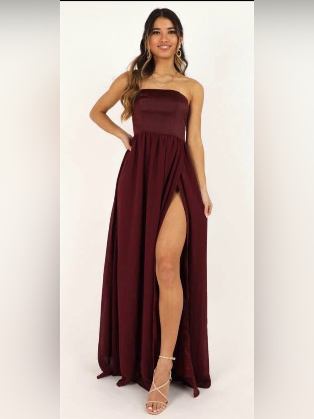 NWT Burgundy Gown